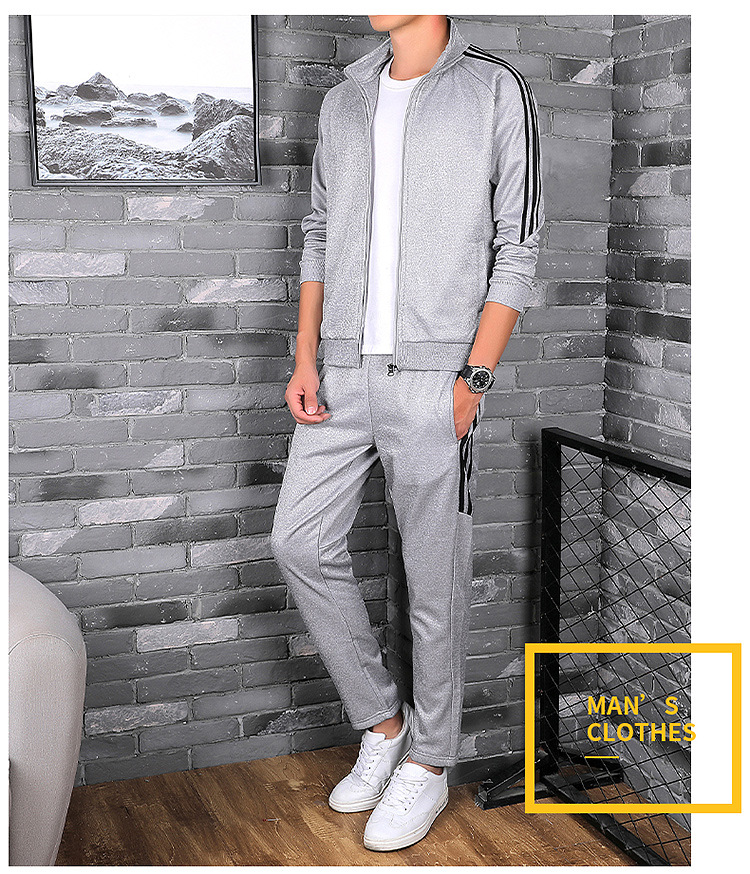 Fashion Sweater Middle-Aged Men Spring and Autumn 40-50 Years Old Daddy Autumn Outfit Middle-Aged and Elderly Men's Casual Sportswear Set