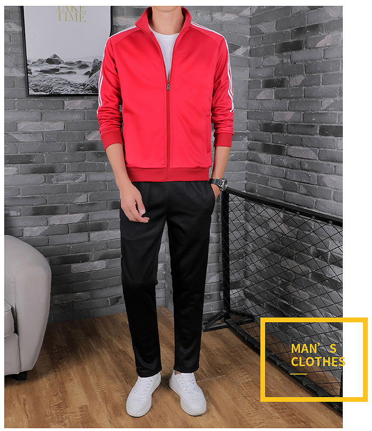 Fashion Sweater Middle-Aged Men Spring and Autumn 40-50 Years Old Daddy Autumn Outfit Middle-Aged and Elderly Men's Casual Sportswear Set