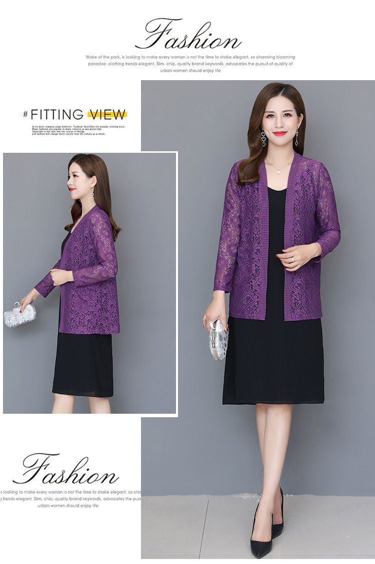 Lace Sun Protective Clothing Thin Coat Summer New Large Size Women's Cardigan Mid-Length Outer Match Long Sleeve Shawl Air Conditioning Shirt Lace Sun Protective Clothing Thin Coat Summer New Large Size Women's Cardigan Mid-Length Outer Match Long Sleeve Shawl Air Conditioning Shirt
