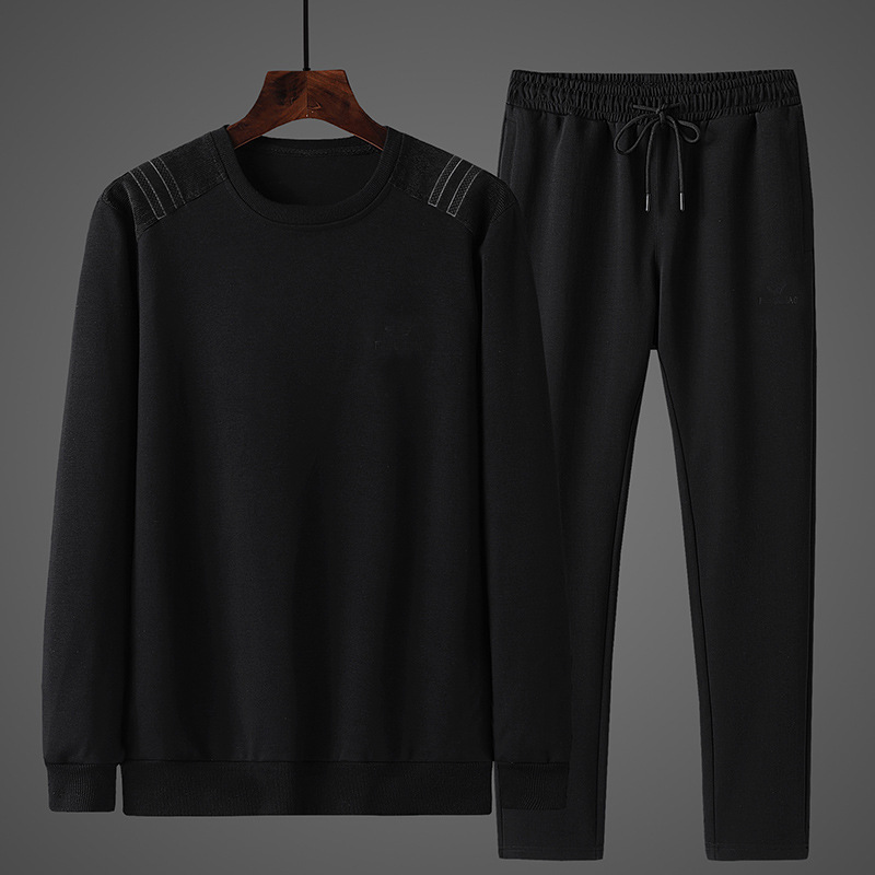 Middle-Aged and Elderly Sweater Suit Men&#039;s Coat Cotton Autumn New Daddy Autumn Outfit Middle-Aged Loose Casual Sportswear