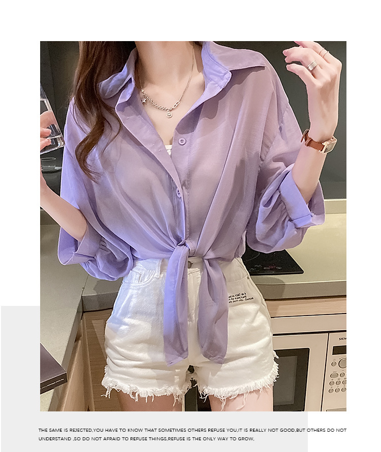 Chiffon Cardigan Outer Wear Women's Spring/Summer Very Fairy Blouse Short Western Style Shirt Chiffon Sun Protection Clothing Small Shawl Outer Wear Chiffon Cardigan Outer Wear Women's Spring/Summer Very Fairy Blouse Short Western Style Shirt Chiffon Sun Protection Clothing Small Shawl Outer Wear