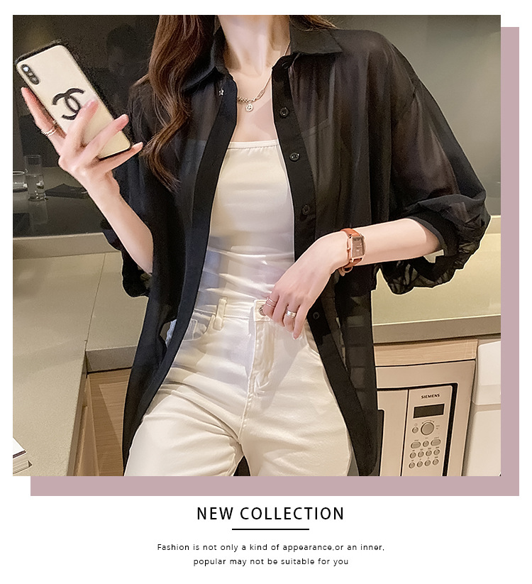 Chiffon Cardigan Outer Wear Women's Spring/Summer Very Fairy Blouse Short Western Style Shirt Chiffon Sun Protection Clothing Small Shawl Outer Wear Chiffon Cardigan Outer Wear Women's Spring/Summer Very Fairy Blouse Short Western Style Shirt Chiffon Sun Protection Clothing Small Shawl Outer Wear