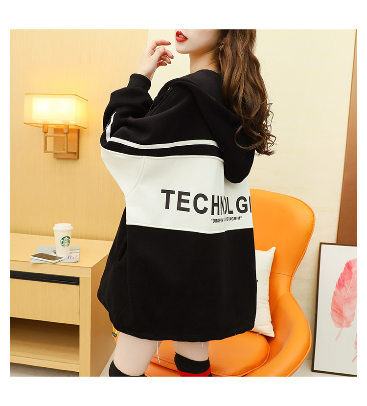 Fleece-Lined Thickened Zipper Sweater Cardigan Women's Korean-Style Loose Fashionable Stylish 2021 New Autumn and Winter Large Size Coat Fleece-Lined Thickened Zipper Sweater Cardigan Women's Korean-Style Loose Fashionable Stylish 2021 New Autumn and Winter Large Size Coat