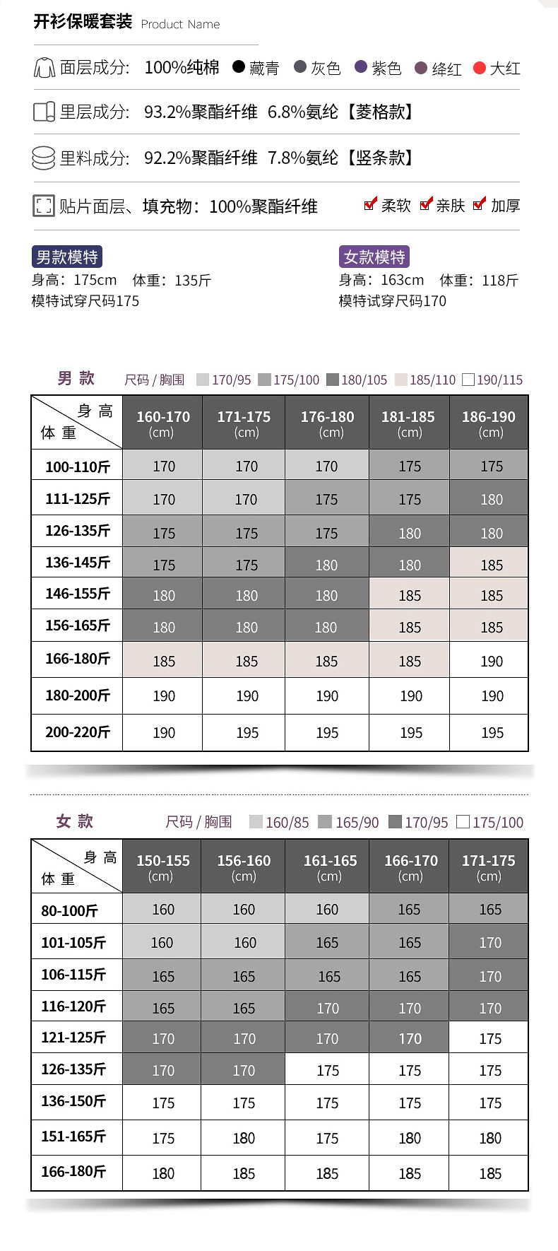 New Middle-Aged and Elderly Cardigan Feather Cotton Thermal Underwear Dad Fleece Thick Autumn Clothes Long Johns Mother Cardigan Placket