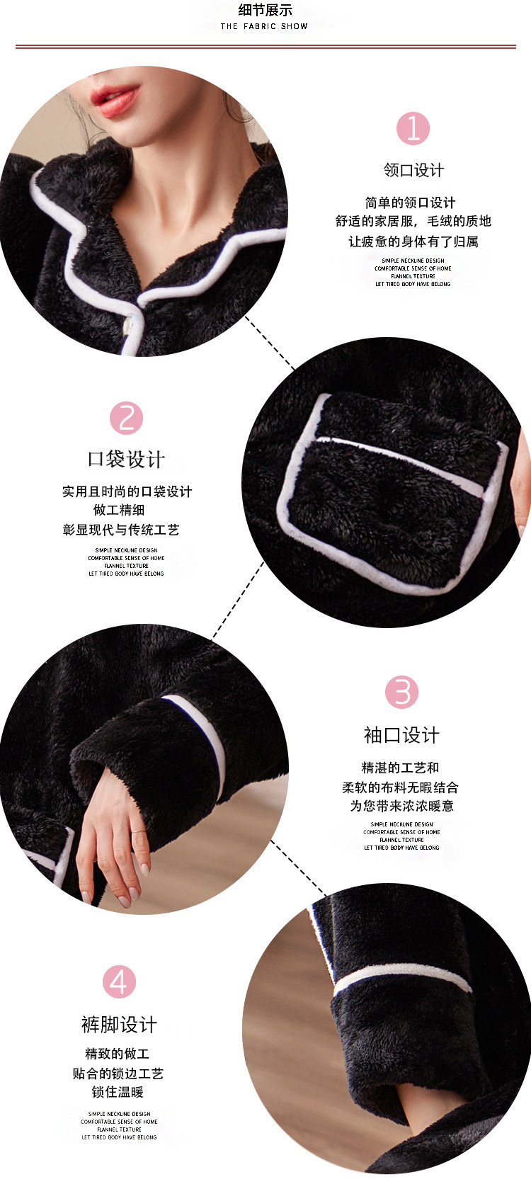 Autumn and Winter Women's Pajamas Thickened Velvet Coral Fleece Long Sleeve Confinement Clothing Two-Piece Set Korean Cardigan Homewear Suit