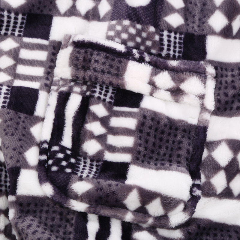Men&#039;s Geometric Abstract Pattern Home Thermal Clothes Winter Pajamas Factory Direct Sales Pajamas Pajama Pants