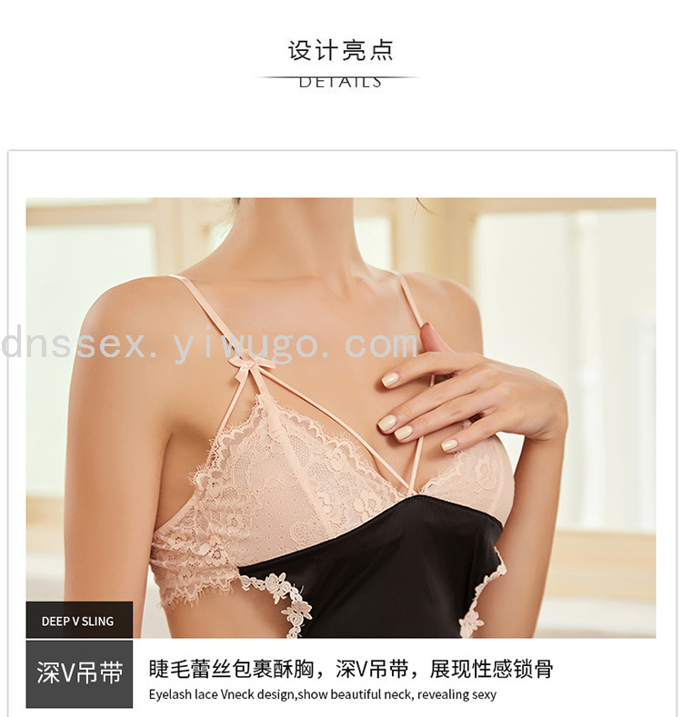 Sexy Underwear Underwear Free off Sexy Sleepwear Strap Transparent Lace Nightdress for WomenSexy lingeriessexy pajamas