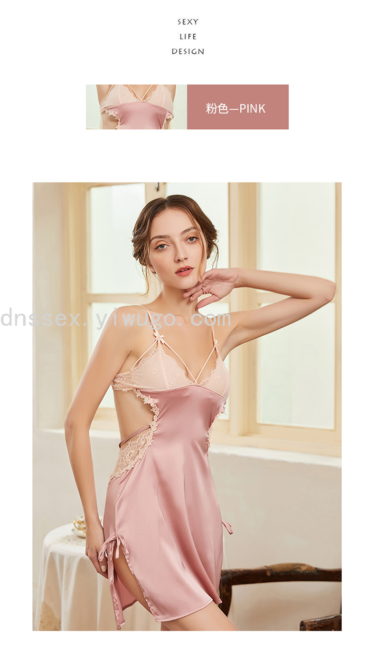Sexy Underwear Underwear Free off Sexy Sleepwear Strap Transparent Lace Nightdress for WomenSexy lingeriessexy pajamas
