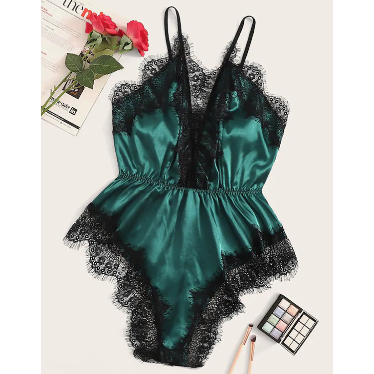 Online hot sale simulation silk sexy pajamas lace ladies sexSilk LingerieSexy lingerie Online hot sale simulation silk sexy pajamas lace ladies sexSilk LingerieSexy lingerie