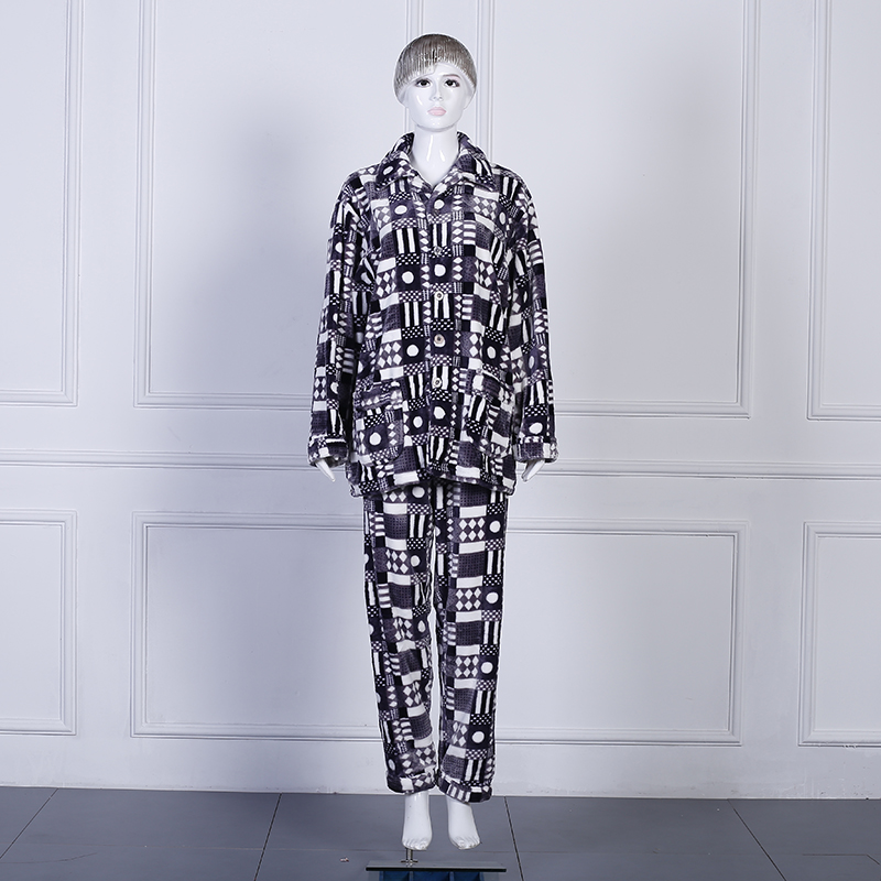 Zhendong High-Grade Woven Flannel Thickened Warm Loungewear Cartoon Ladies Korean Pajamas Wholesale