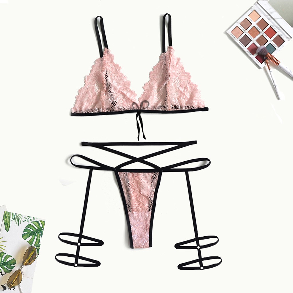 Dananshu Sexy Lingerie Sexy European and American Embroidered FloraArtificial Silk Camisole Nightdress Lace Sexy Pajamas