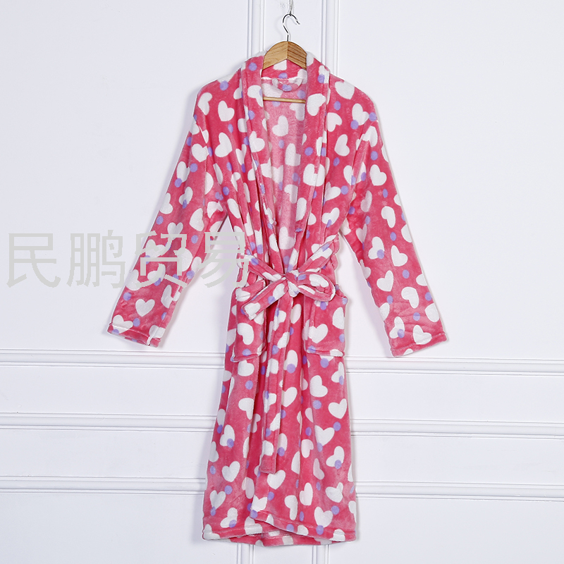Flannel Adult Bathrobe Cow Pattern 2020 New Ins Style Soft Coral Fleece Bathrobe Pajamas Flannel Adult Bathrobe Cow Pattern 2020 New Ins Style Soft Coral Fleece Bathrobe Pajamas