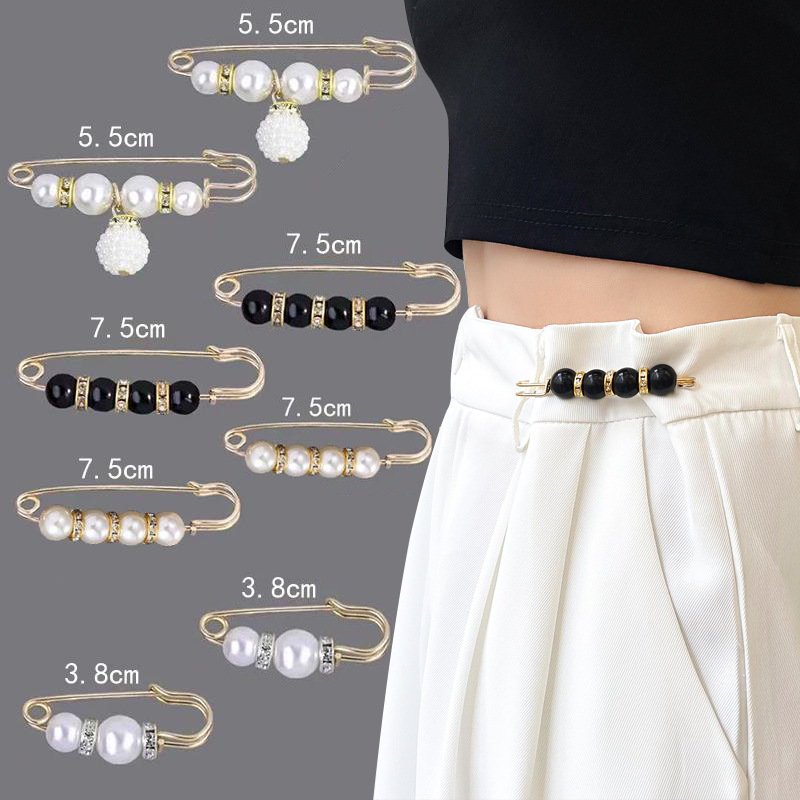 Waist of Trousers Pin Collection Fixed Clothes Accessories Anti-Exposure Brooch Women&#039;s Pants Tighten Buckle Waist Circumference Small Waist Slimming Artifact