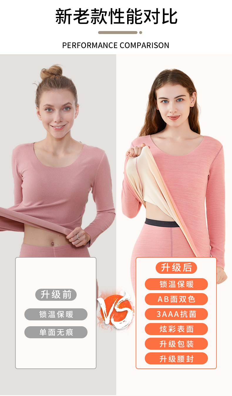 Winter Dralon Thermal Underwear Women's Suit Seamless Men's Long Johns Wholesale Fleece Lined Heating Thick Thermal Clothes