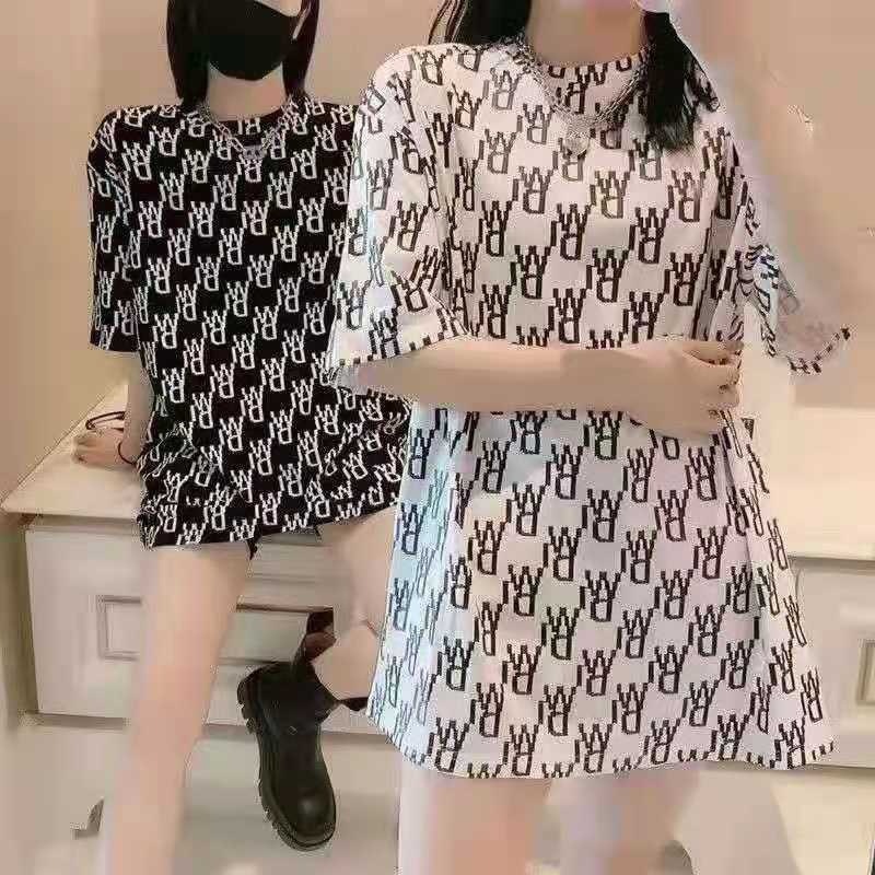 Letter Printed T-shirt Hong Kong Style Clothes 2021 Summer New Women&#039;s Fashion Ins Trendy Tops Loose Casual Short Sleeve