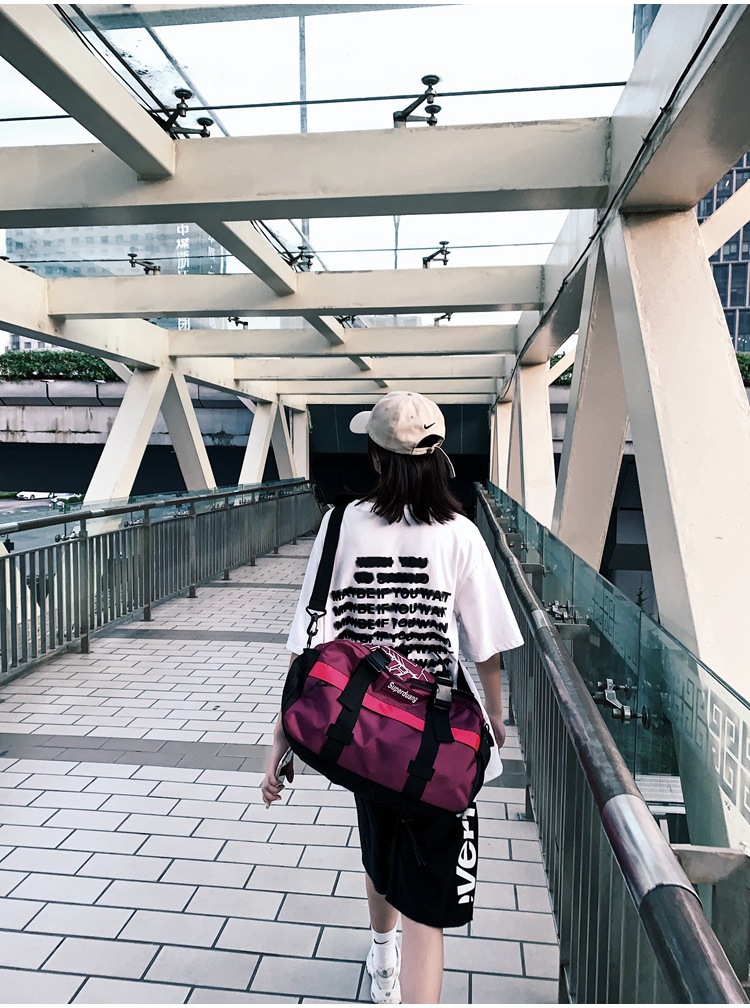 2020 New Trendy Korean Style All-Matching Work Clothes Mechanical Style Oxford Cloth Messenger Bag Couple Men and Women Casual Shoulder Big Bag