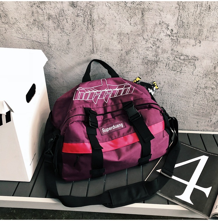 2020 New Trendy Korean Style All-Matching Work Clothes Mechanical Style Oxford Cloth Messenger Bag Couple Men and Women Casual Shoulder Big Bag