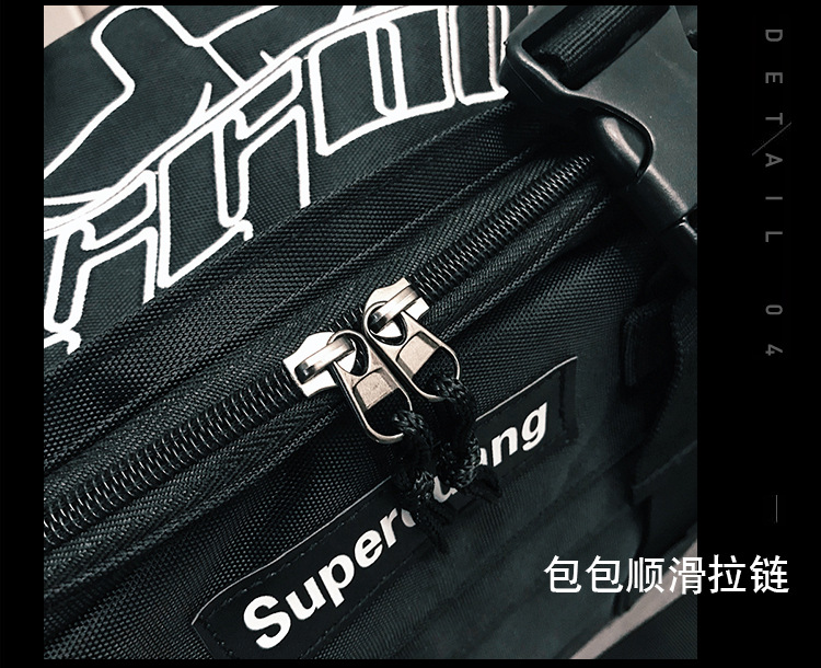 2020 New Trendy Korean Style All-Matching Work Clothes Mechanical Style Oxford Cloth Messenger Bag Couple Men and Women Casual Shoulder Big Bag