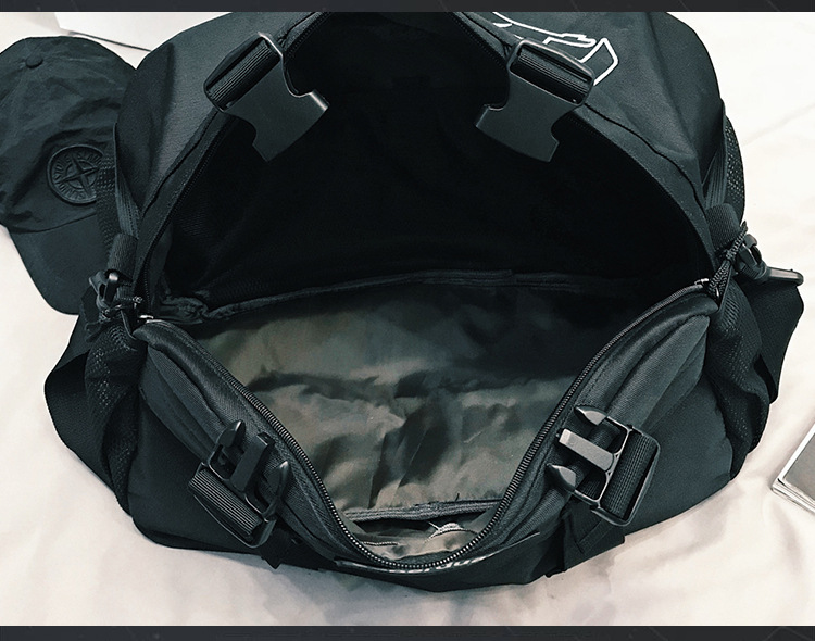 2020 New Trendy Korean Style All-Matching Work Clothes Mechanical Style Oxford Cloth Messenger Bag Couple Men and Women Casual Shoulder Big Bag