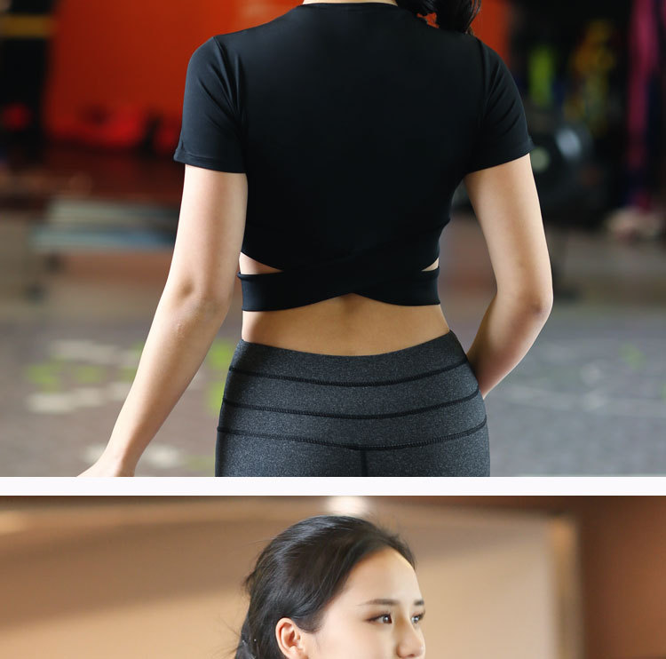Tshirt Women's Tight Midriff Outfit Stretch Fitness ShortSleeved Dance Sweatshirt Running Quick Drying Clothes Whole Tshirt Women's Tight Midriff Outfit Stretch Fitness ShortSleeved Dance Sweatshirt Running Quick Drying Clothes Whole