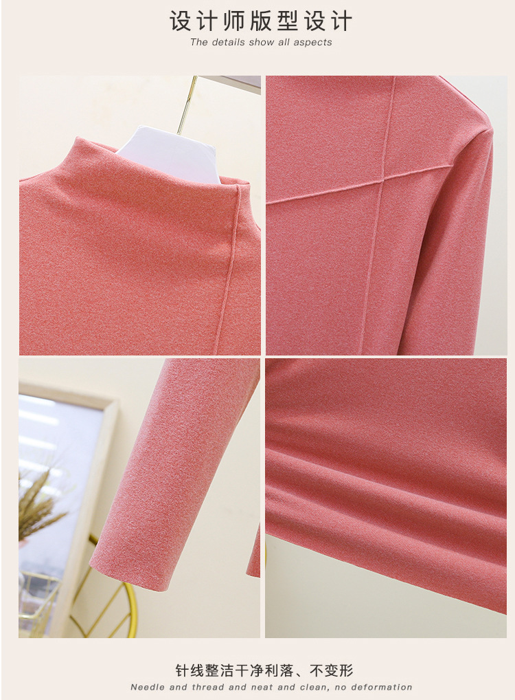 Thermal Clothes Women's Autumn and Winter plus Size Turtleneck Bottoming Shirt Long Sleeves Outerwear Tshirt Women Thermal Clothes Women's Autumn and Winter plus Size Turtleneck Bottoming Shirt Long Sleeves Outerwear Tshirt Women