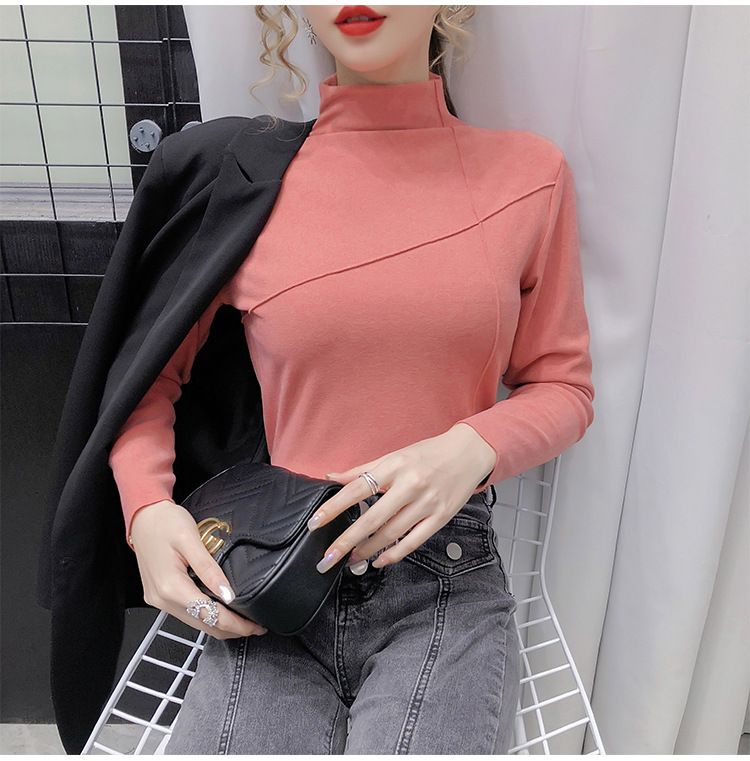 Thermal Clothes Women's Autumn and Winter plus Size Turtleneck Bottoming Shirt Long Sleeves Outerwear Tshirt Women Thermal Clothes Women's Autumn and Winter plus Size Turtleneck Bottoming Shirt Long Sleeves Outerwear Tshirt Women