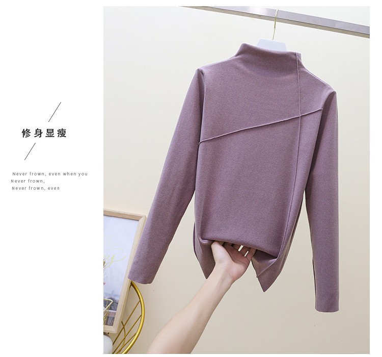 Thermal Clothes Women's Autumn and Winter plus Size Turtleneck Bottoming Shirt Long Sleeves Outerwear Tshirt Women Thermal Clothes Women's Autumn and Winter plus Size Turtleneck Bottoming Shirt Long Sleeves Outerwear Tshirt Women