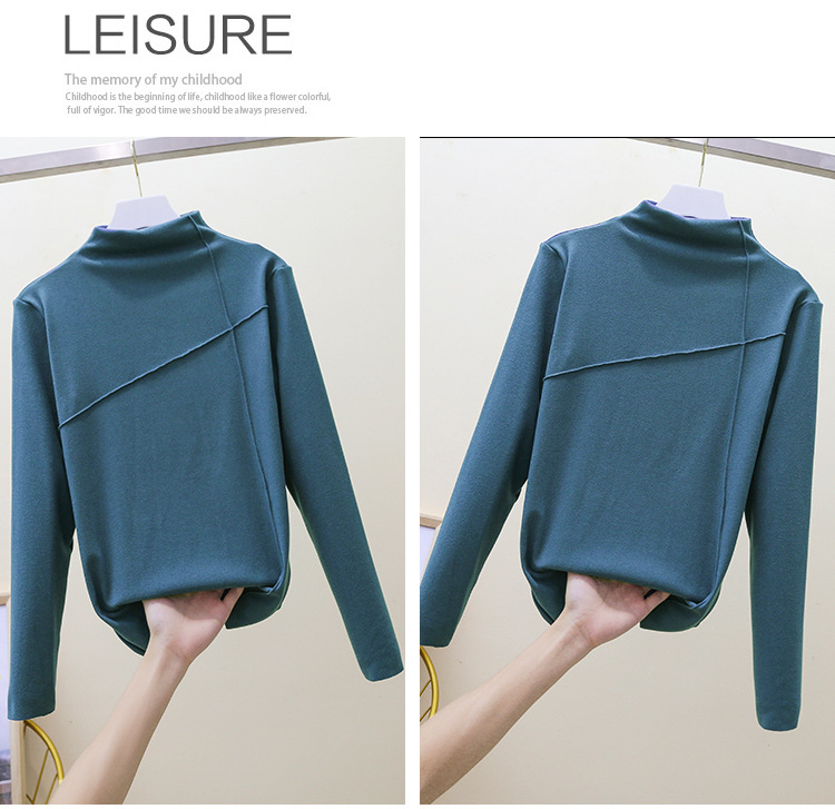 Thermal Clothes Women's Autumn and Winter plus Size Turtleneck Bottoming Shirt Long Sleeves Outerwear Tshirt Women Thermal Clothes Women's Autumn and Winter plus Size Turtleneck Bottoming Shirt Long Sleeves Outerwear Tshirt Women