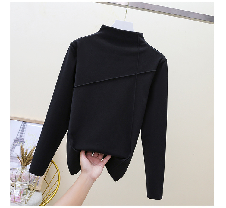 Thermal Clothes Women's Autumn and Winter plus Size Turtleneck Bottoming Shirt Long Sleeves Outerwear Tshirt Women Thermal Clothes Women's Autumn and Winter plus Size Turtleneck Bottoming Shirt Long Sleeves Outerwear Tshirt Women