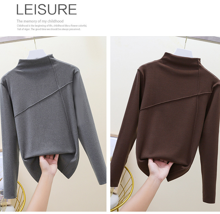Thermal Clothes Women's Autumn and Winter plus Size Turtleneck Bottoming Shirt Long Sleeves Outerwear Tshirt Women Thermal Clothes Women's Autumn and Winter plus Size Turtleneck Bottoming Shirt Long Sleeves Outerwear Tshirt Women