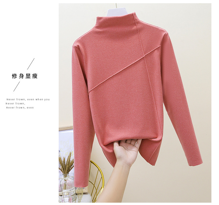 Thermal Clothes Women's Autumn and Winter plus Size Turtleneck Bottoming Shirt Long Sleeves Outerwear Tshirt Women Thermal Clothes Women's Autumn and Winter plus Size Turtleneck Bottoming Shirt Long Sleeves Outerwear Tshirt Women