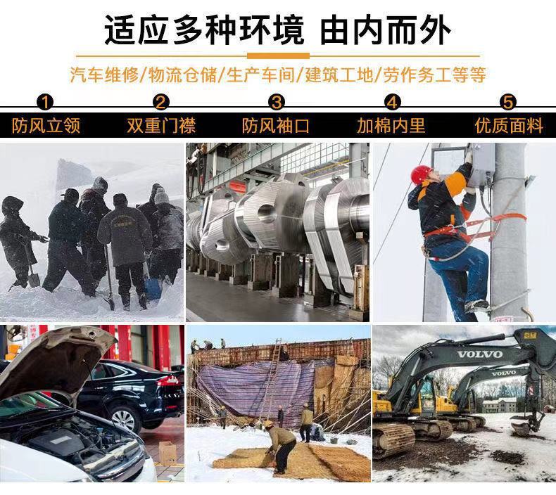 Work Clothes Cotton-Padded Coat Men's Winter Thick Cotton-Padded Coat Workwear Cold Protective Clothing Labor Insurance Cotton-Padded Coat Garage Work Suit Warm-Keeping Cotton Clothing Work Clothes Cotton-Padded Coat Men's Winter Thick Cotton-Padded Coat Workwear Cold Protective Clothing Labor Insurance Cotton-Padded Coat Garage Work Suit Warm-Keeping Cotton Clothing