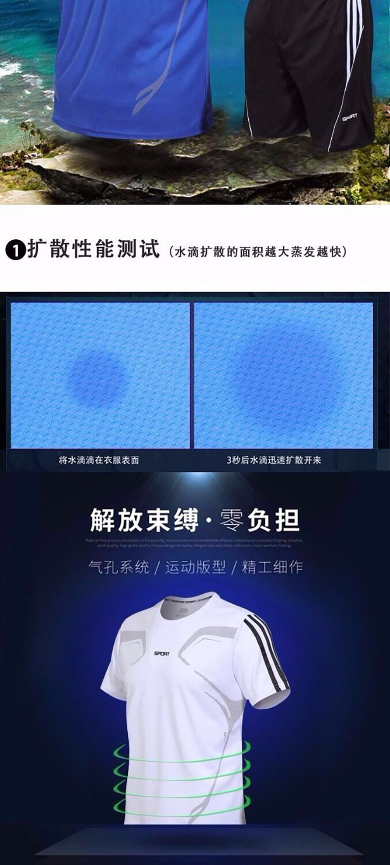 shortsleeved shorts men's sportswear loose breathable running fitness basketball training suit quick dry clothes
