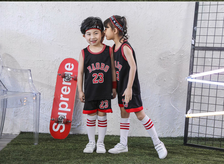 Men's Middle and Big Children's Jersey Youth Primary School Student Vest Kindergarten Performance Performance Clothes