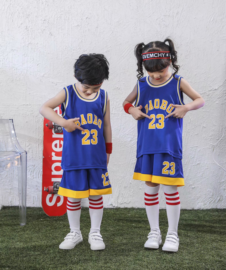 Men's Middle and Big Children's Jersey Youth Primary School Student Vest Kindergarten Performance Performance Clothes