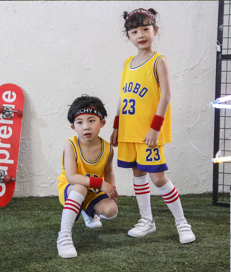 Men's Middle and Big Children's Jersey Youth Primary School Student Vest Kindergarten Performance Performance Clothes