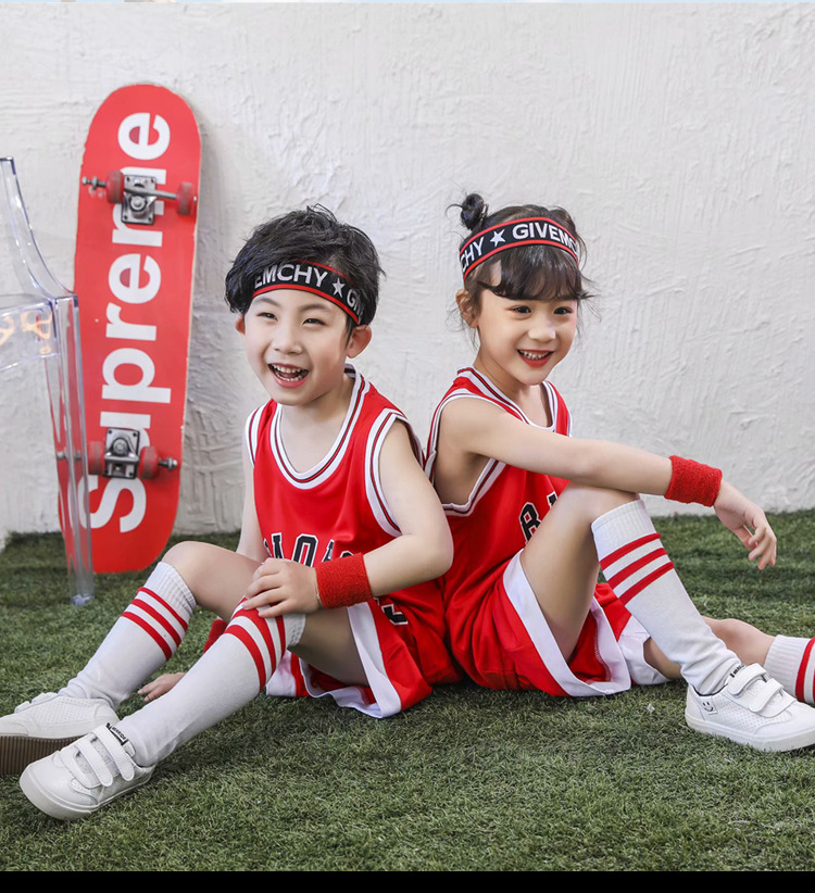 Men's Middle and Big Children's Jersey Youth Primary School Student Vest Kindergarten Performance Performance Clothes