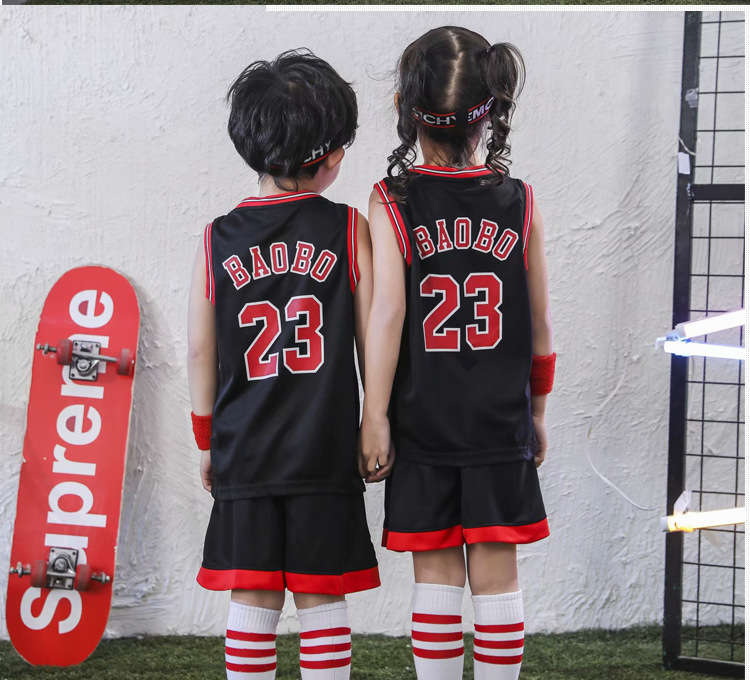 Men's Middle and Big Children's Jersey Youth Primary School Student Vest Kindergarten Performance Performance Clothes