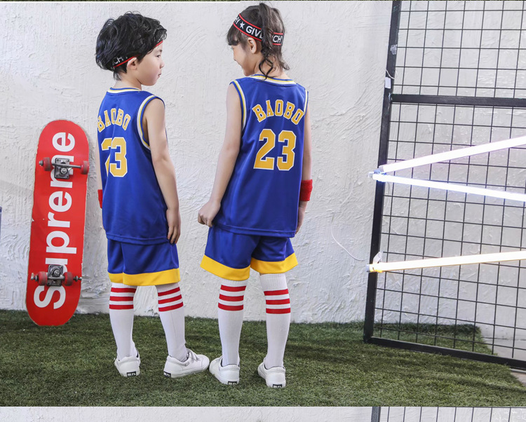 Men's Middle and Big Children's Jersey Youth Primary School Student Vest Kindergarten Performance Performance Clothes