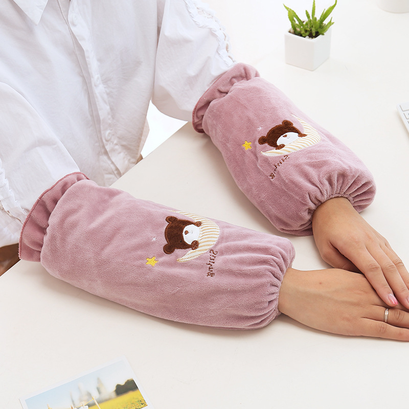 Korean version long sleeve men and women household cleaning clothes sleeves office study student sleeve sleeve sleeve