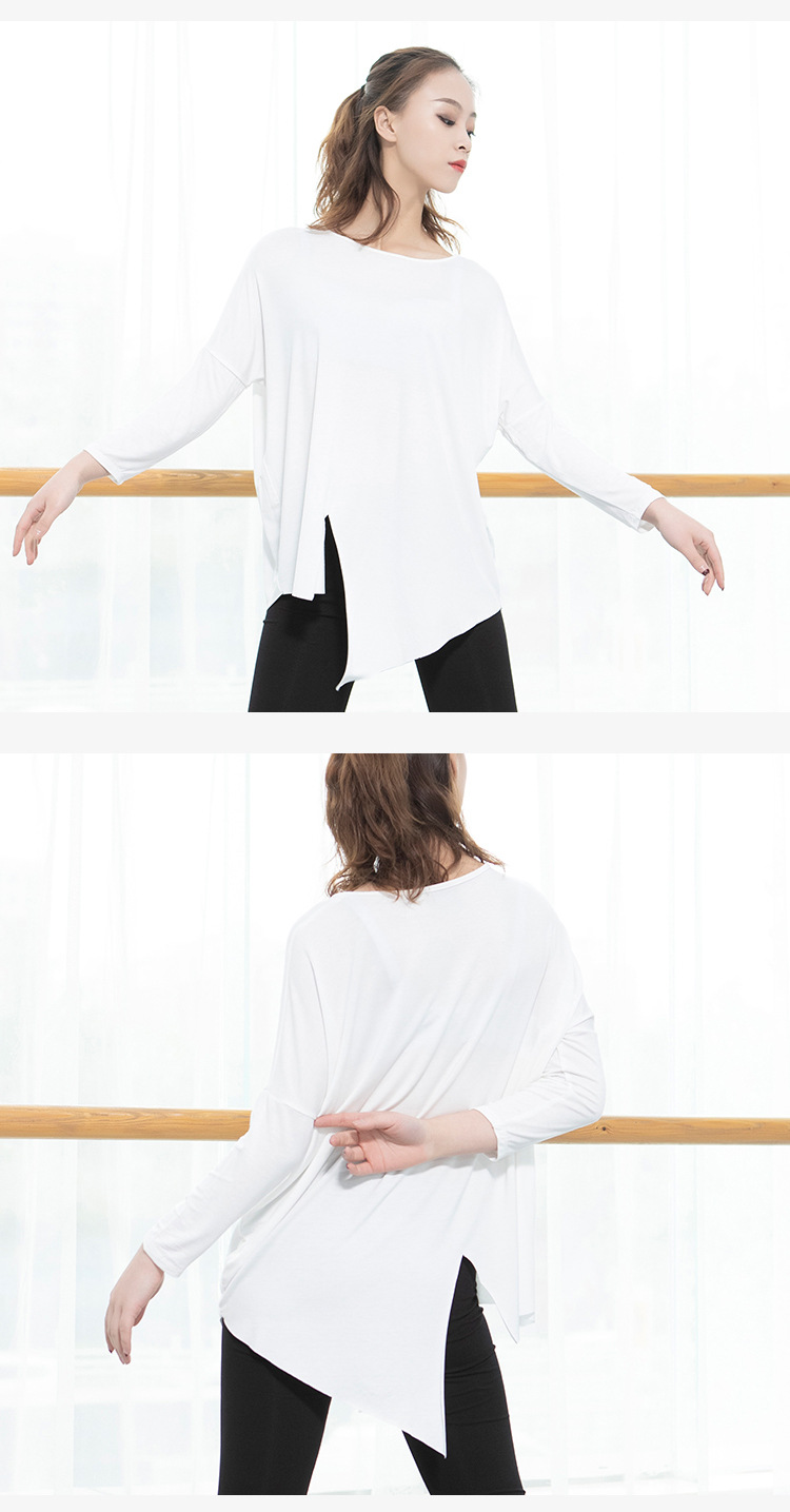 Costume Modern Dance Practice Clothes Men's and Women's Jazz Latin Ballet Performance Costume Elegant Large Split Top Costume Modern Dance Practice Clothes Men's and Women's Jazz Latin Ballet Performance Costume Elegant Large Split Top