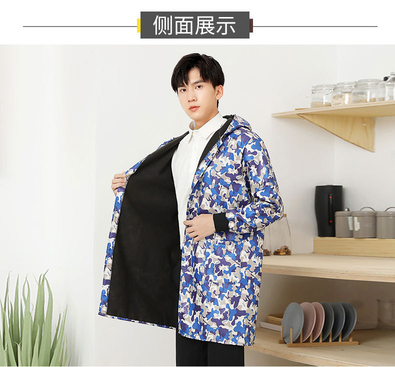 Adult Outdoor Wear Men's and Women's Camouflage Work Clothes Labor Protection Kitchen Waterproof Long Sleeve Apron