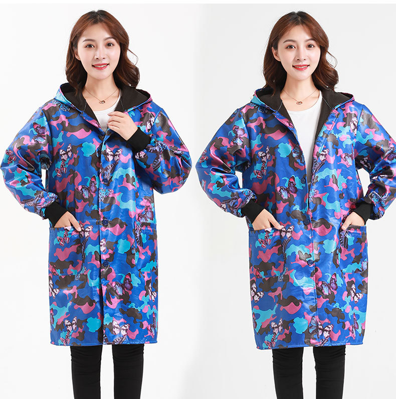 Adult Outdoor Wear Men's and Women's Camouflage Work Clothes Labor Protection Kitchen Waterproof Long Sleeve Apron