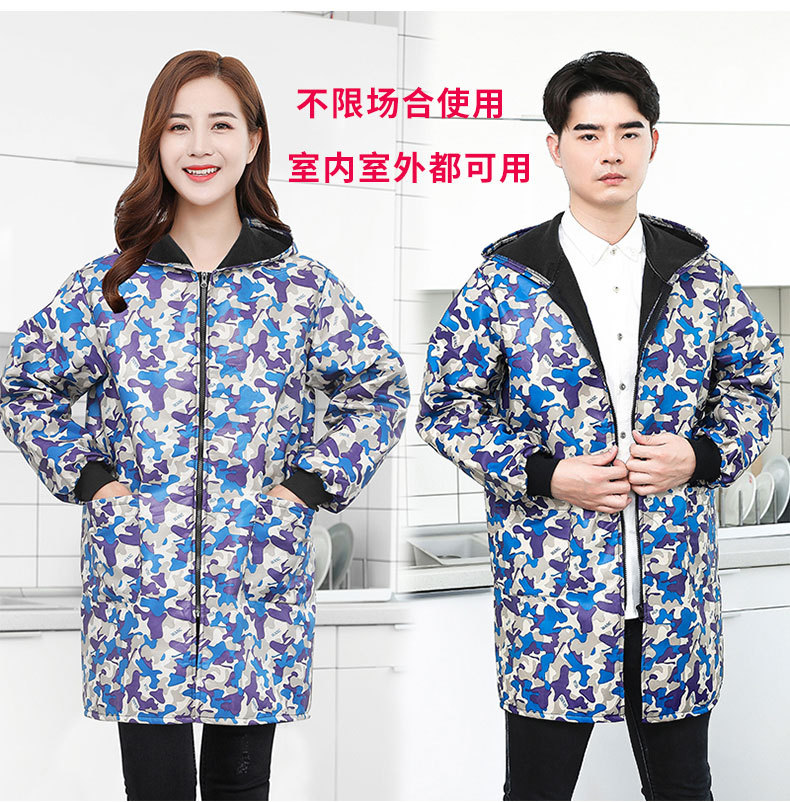 Adult Outdoor Wear Men's and Women's Camouflage Work Clothes Labor Protection Kitchen Waterproof Long Sleeve Apron