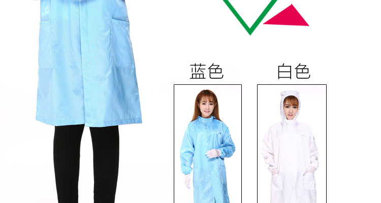 Antistatic clothing Hooded Smock dust-free Workshop Electronic Factory Food Blue Hooded work clothes for men and women Antistatic clothing Hooded Smock dust-free Workshop Electronic Factory Food Blue Hooded work clothes for men and women
