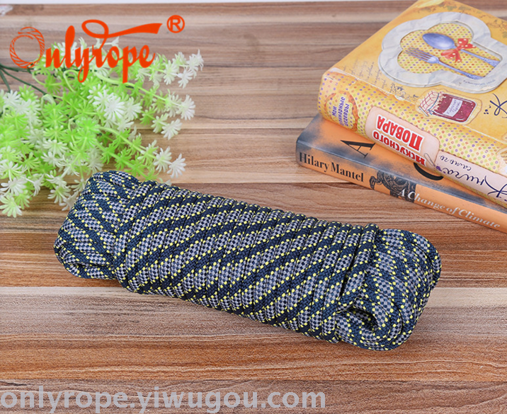 Reflective rope color knitting rope reflective rope outdoor camping rope tied rope