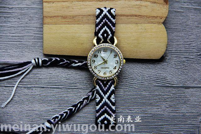 Taobao hot new knitting rope watch ethnic students Taobao hot new knitting rope watch ethnic students