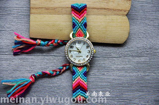 Taobao hot new knitting rope watch ethnic students Taobao hot new knitting rope watch ethnic students