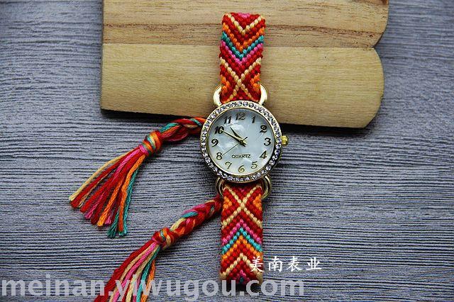 Taobao hot new knitting rope watch ethnic students Taobao hot new knitting rope watch ethnic students