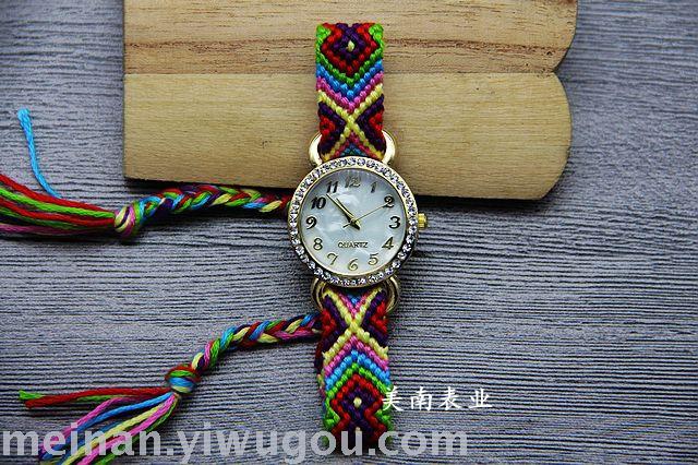Taobao hot new knitting rope watch ethnic students Taobao hot new knitting rope watch ethnic students